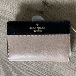 New Kate Spade Black and Cream Wallet